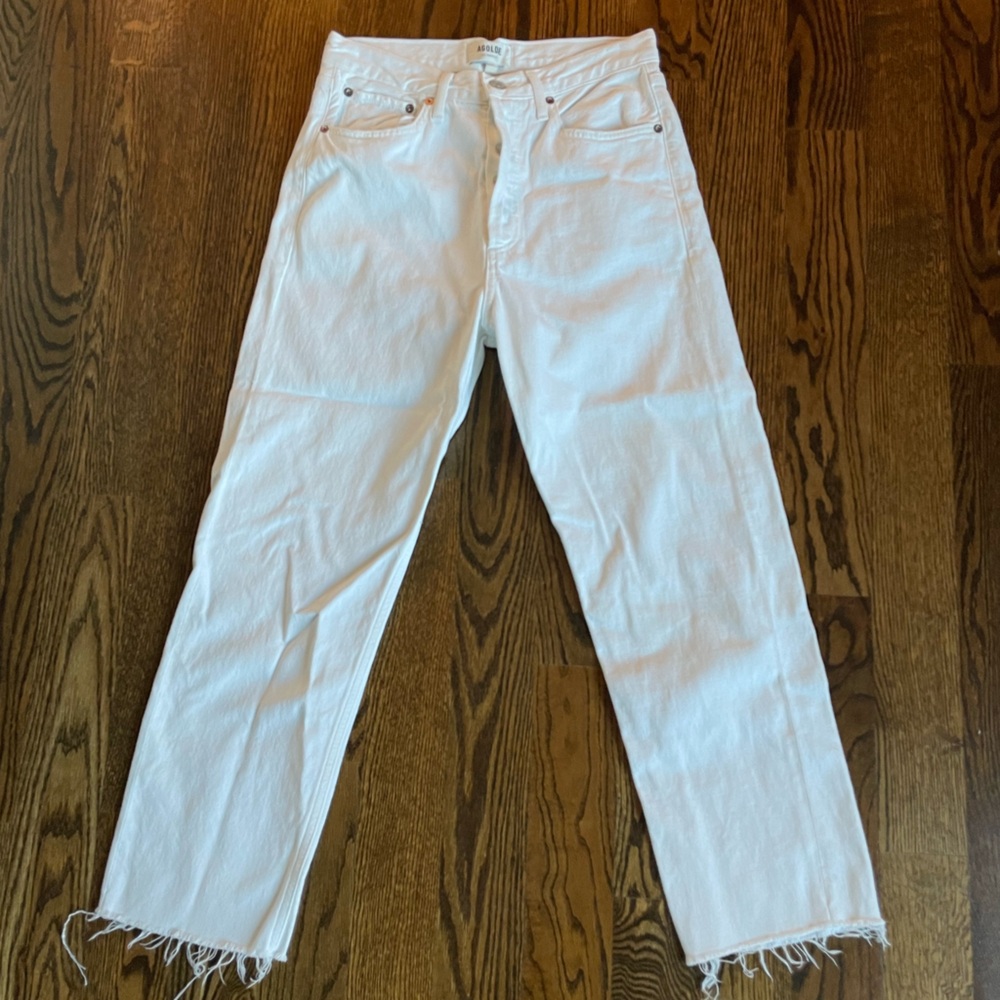 White Denim Pants
